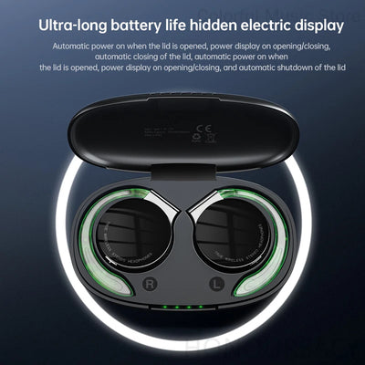 Open Ear Headphones TWS Noise Cancelling Headphones Bluetooth Earpiece Bluetooth Headset Runnning Headphones Workout Headphones