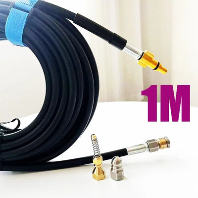 Pressure Washer Sewer Drain Water Cleaning Hose Car Washer Pipe Line Cleaning Kit Sewage Jet Hose For Lavor /  Sterwins / Vax
