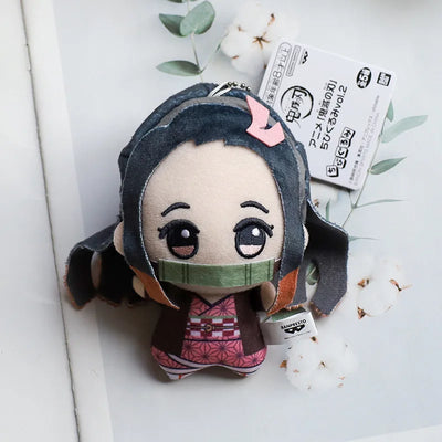 New 10cm Anime Demon Slayer Tomioka Giyu Kamado Tanjirou Kamado Nezuko Agatsuma Zenitsu Shinazugawa Genya Plush Toy Doll Gift
