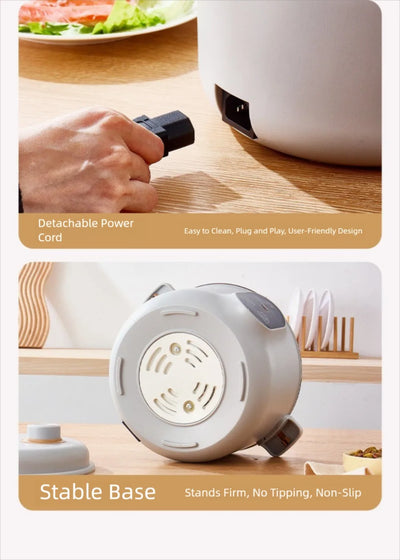 Easy 20cm Micro Pressure Cooker 2 L Non Stick Pressure Cooking Pot Quick Heating Anti-overflow Soup Stew Pot Household