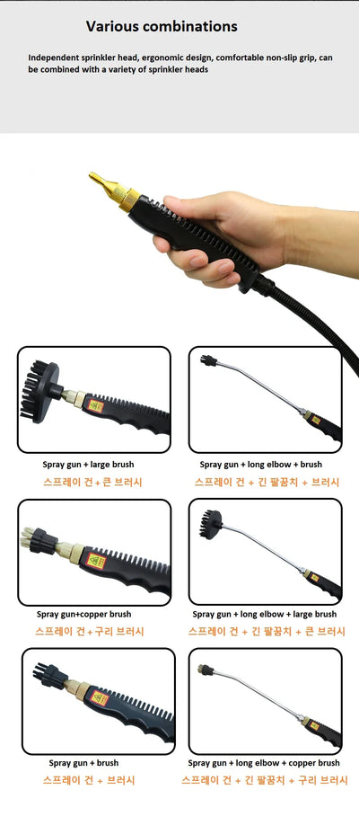 2500W 110V 220V High Pressure And Temperature Steam Cleaner For  Air Conditioning Kitchen Hood Car Cleaner With Water Tank