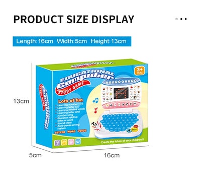 Learning Machine Laptop Computer Child Electronic Preschool Language Education Toys Gift Toddler Kid Developing Cognitive Skills