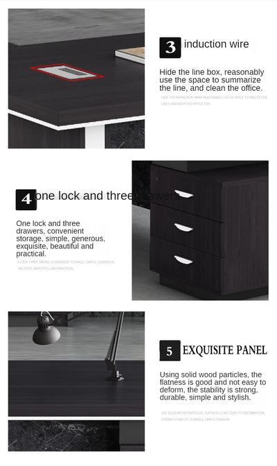 LBZ5 escritorio oficina wood storage desk office organizer for home office