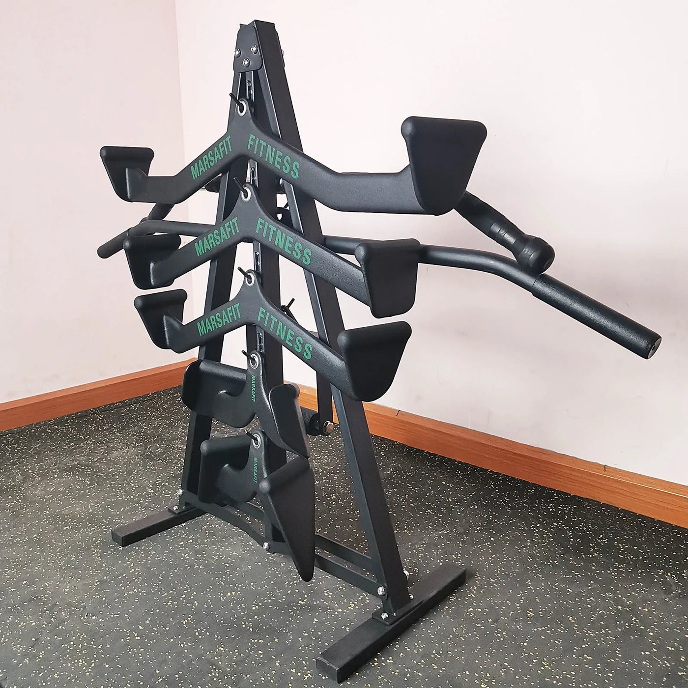 Wall Mount Fitness Equipment Storage Rack - Space-Saving Gym Organizer