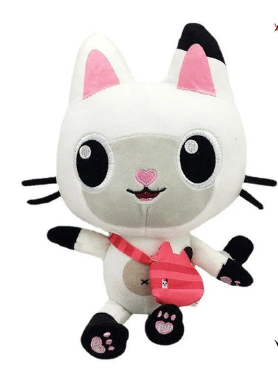 2025 Hot Gabbys doll house Plush Toy Mercat Cartoon Stuffed Animals Smiling Cat Car Cat Hug Gaby Girl Birthday Gift