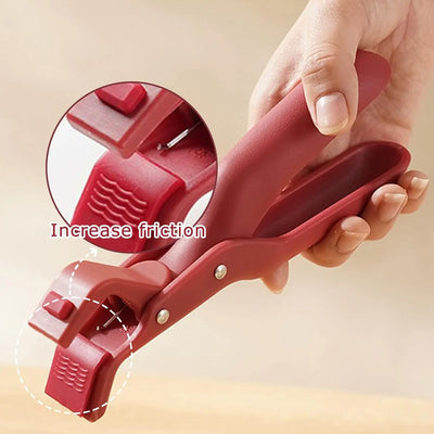 Easy Lift Anti-Scald Bowl Clip Hot Dish Non-slip Holder Plate Retriever Tongs Pot Pan Gripper Multifunction Kitchen Supplies