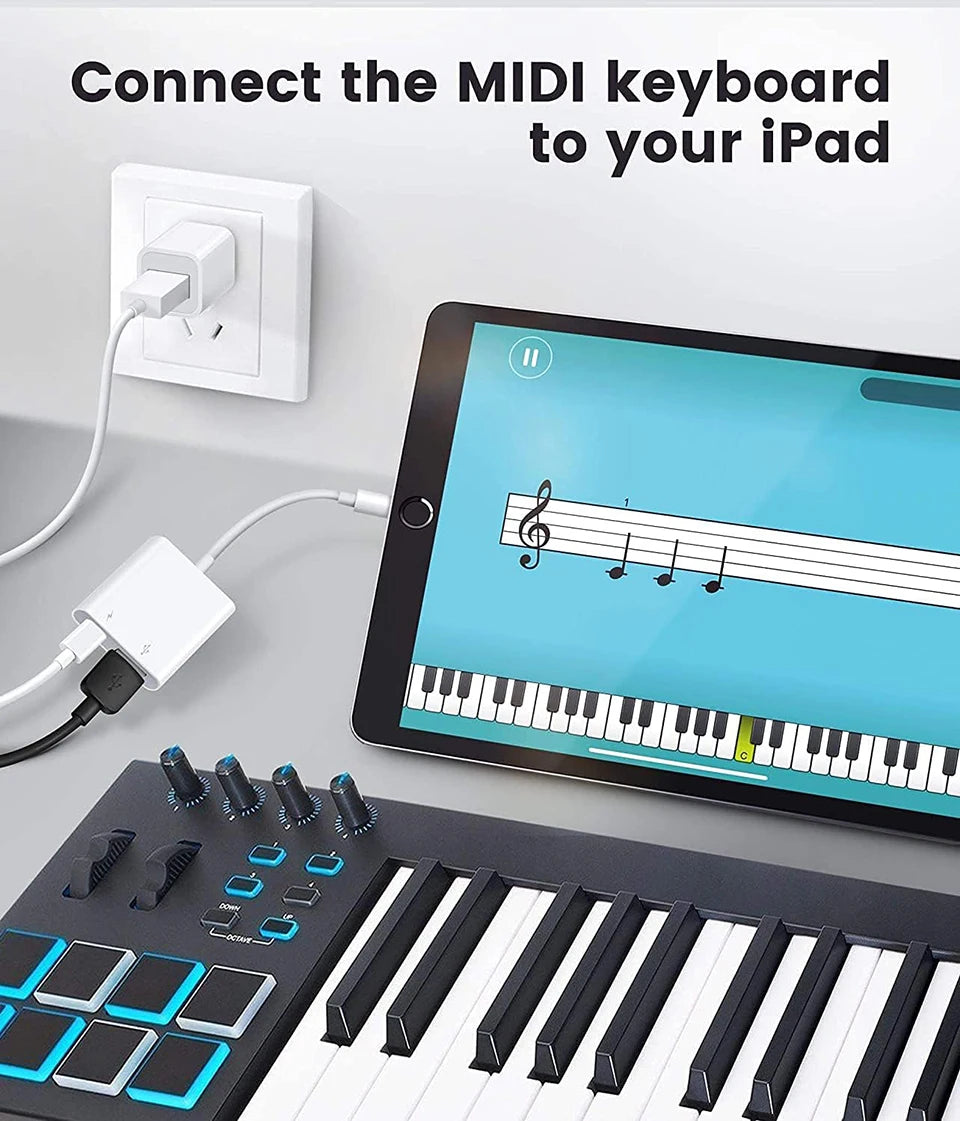 OTG Adapter For iPhone 14 13 12 11 Pro Max XR 8 Plus Lightning To USB Cable 3.0 Converter For Mouse Keyboard Camera Card Reader