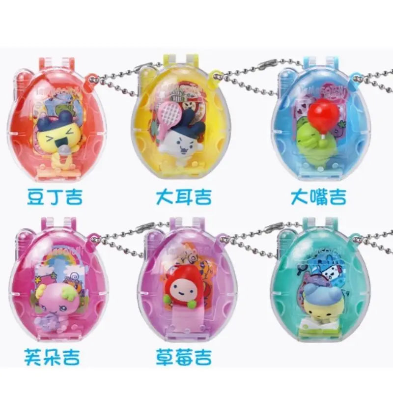 Original Bandai Tamagotchi Spare Time Series2 Pooptime Pendant Bean Mr.Koigari Doll Box Toy Collectible Anime Game Figurine Toys