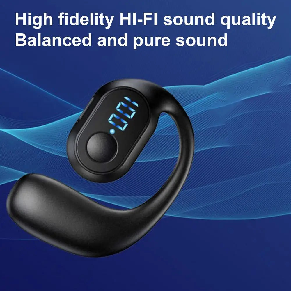 Handsfree Earpiece BT 5.3 Sweat Resistant Wireless Sport Headphones Ipx5 Waterproof Noise Reduction For Sport Running Workout