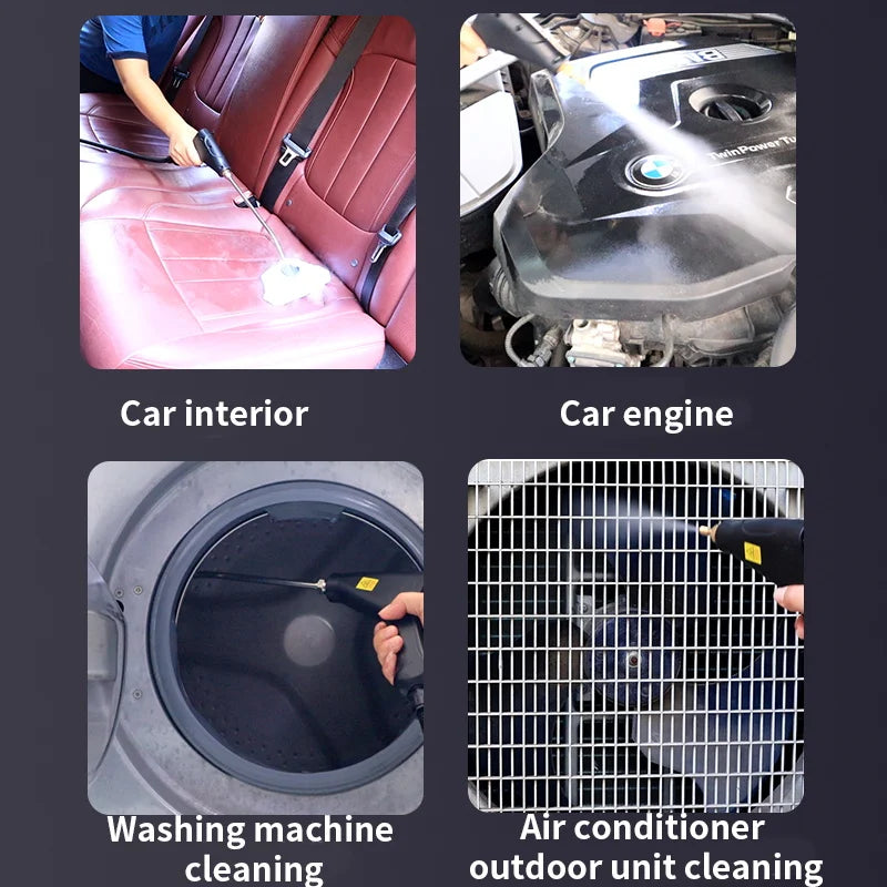Steam Cleaner High Pressure and Temperature Handhled Steam Mop Commercial Household Air Conditioner Kitchen Hood Car Jet Washer