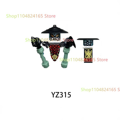 New Anime Cartoon TV Ninja Toy Dragons Rising Forbidden Five Nokt Rox Zarkt Drix Kur Ghost Face Bricks Building Blocks Kid Gifts