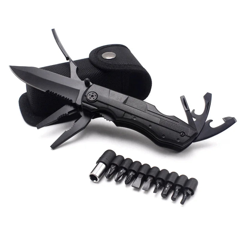 Multi functional pliers, portable folding pliers, screwdriver, bottle opener, small knife outdoor combination tool