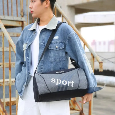 Women's & Men's Gym Bag Unisex Outdoor Crossbody Shoulder Backpack Personalized Duffel Overnight Travel Yoga Sports Bag