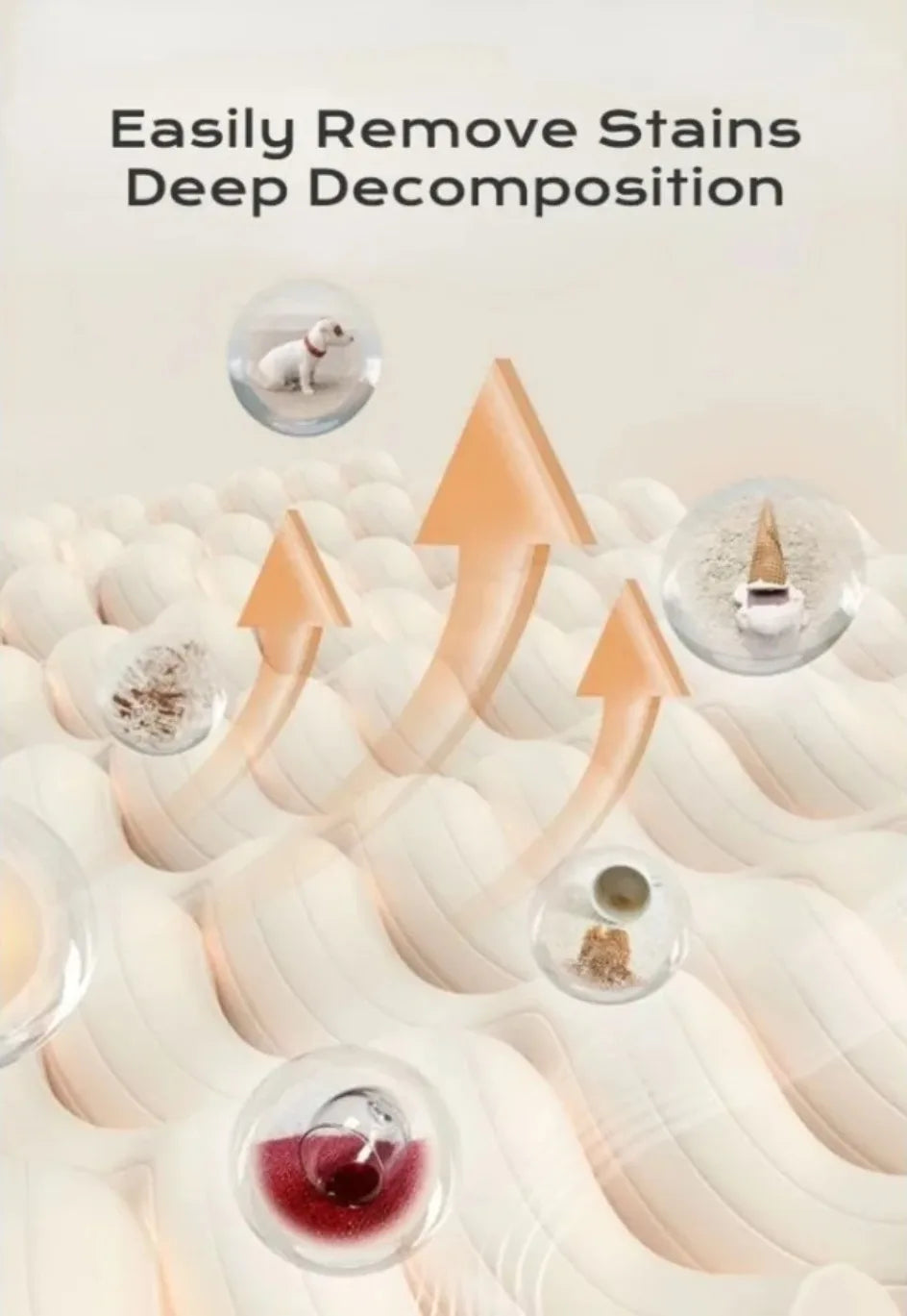 Fabric Carpet Sofa Cleaner Dry Cleaning Decontamination Household Free Washing Cloth Artifact Cleaning Mattress Wall Covering