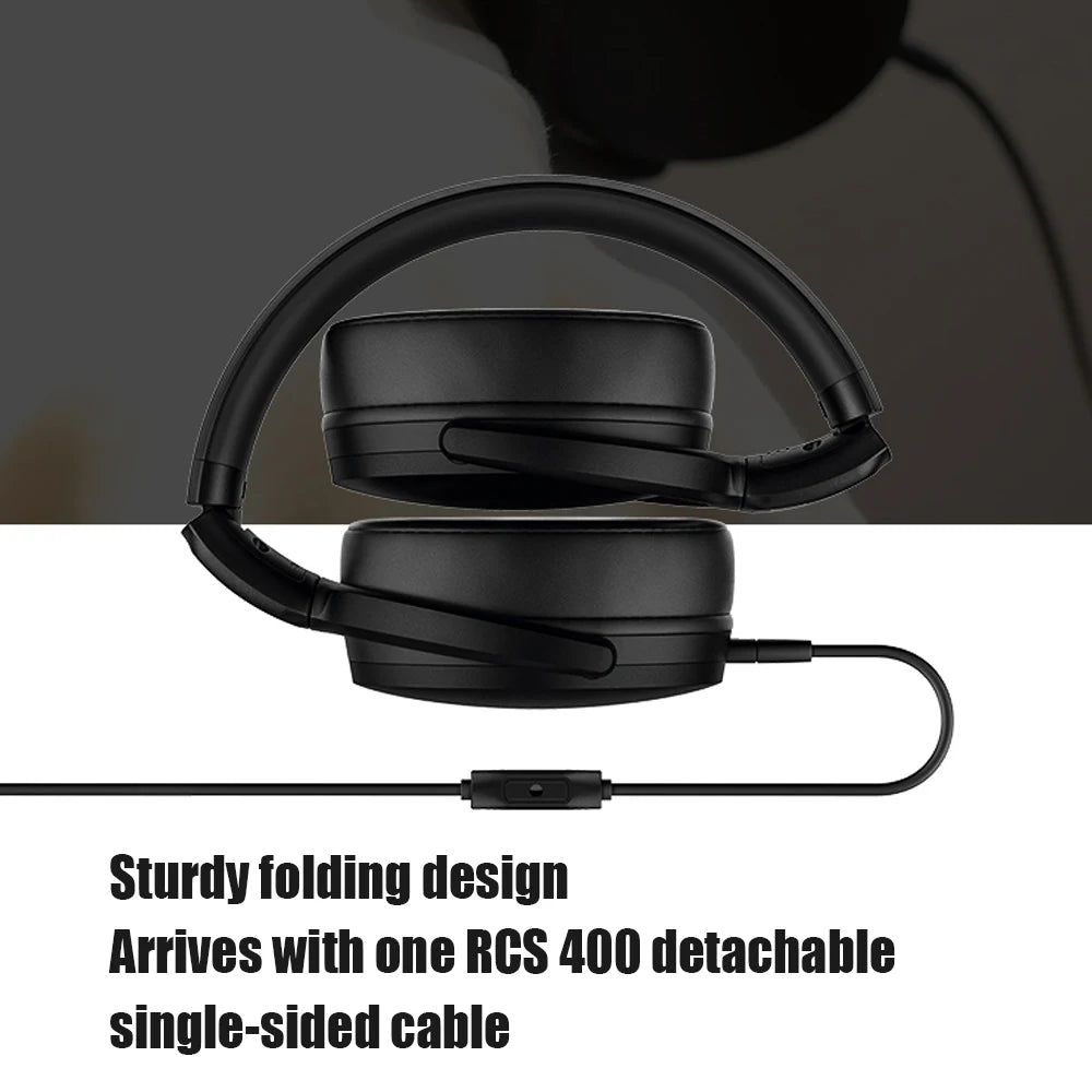 Sennheiser HD 400S Wired Professional Studio Headphones With Microphone Over Ear HiFi Monitor Music Headset Earphone