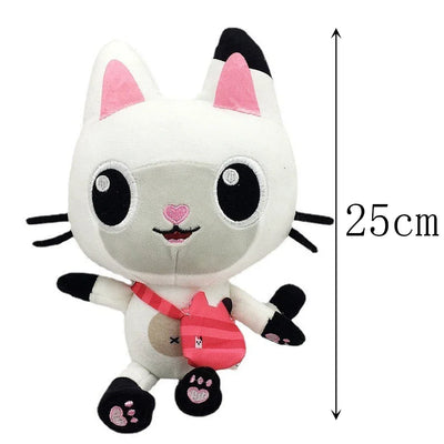 2025 Hot Gabbys doll house Plush Toy Mercat Cartoon Stuffed Animals Smiling Cat Car Cat Hug Gaby Girl Birthday Gift