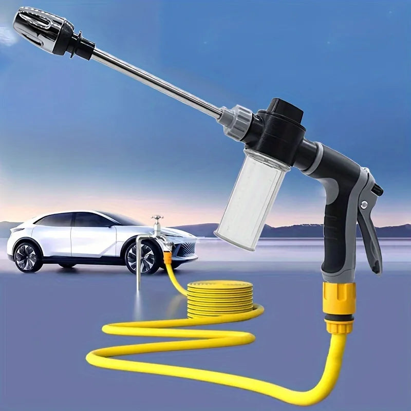 2in1 Dual Hose Pressure Washer Kit Portable High Pressure Water Blaster for Car Home Outdoor Cleaning Vehicles Tires Windows