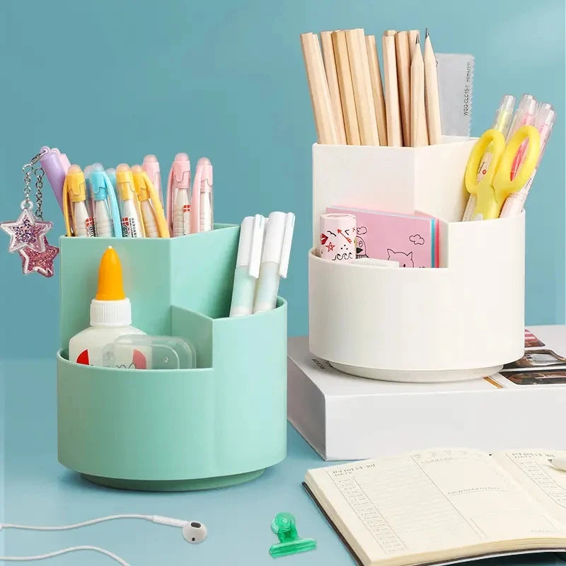 1PC Organize Your Desk With This 360°Rotating Pencil Case