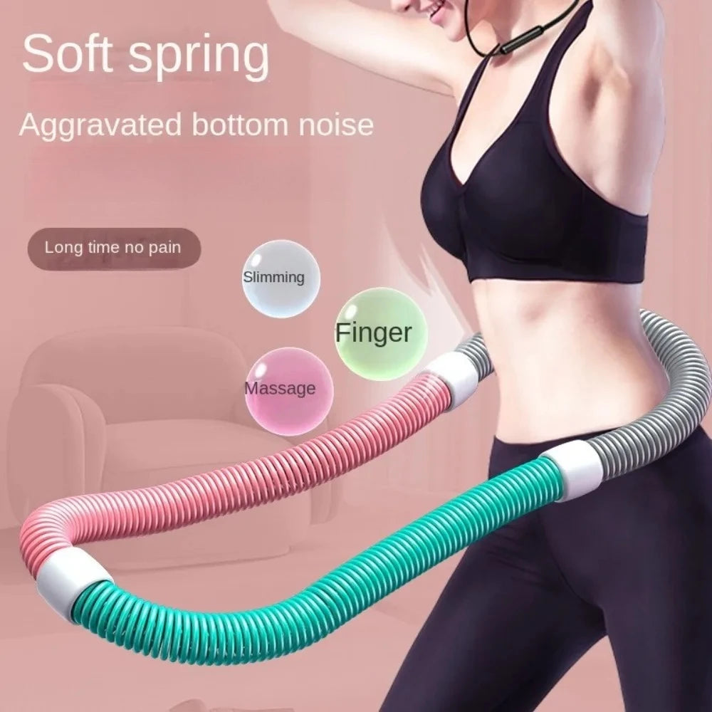Weighted Fitness Hoop for Adults - Smart Hula Hoop for Core Workout