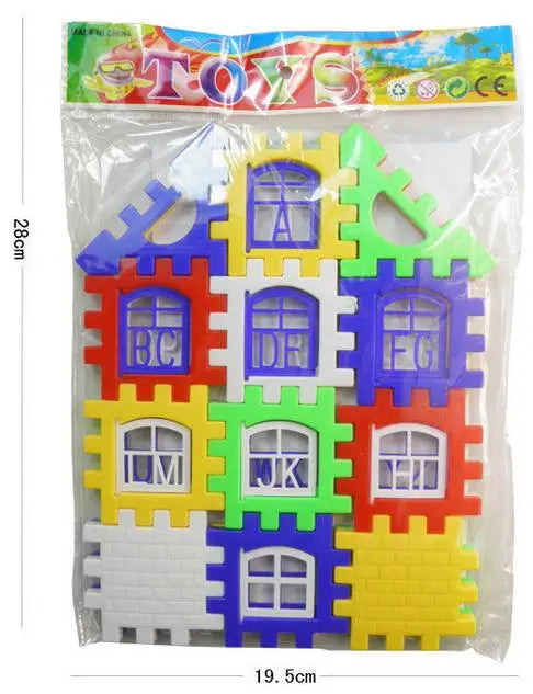 2025 Best DIY Gift Toy for Girls 24 PCS/set Plastic Small Pieces Kids Learning Blocks Shapes Building Blocks Toys Development