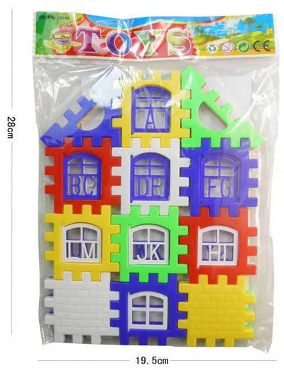 2025 Best DIY Gift Toy for Girls 24 PCS/set Plastic Small Pieces Kids Learning Blocks Shapes Building Blocks Toys Development