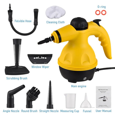 1050W Small Household Handheld Steam Cleaner for High Temperature And High Pressure Kitchen Oil Pollution Air Conditioning Clean