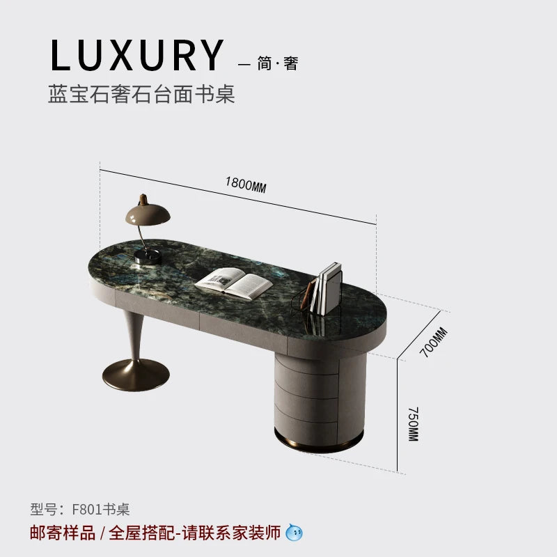 Modern European Floor Standing Office Desk Luxury Design Escritorios De Ordenador Upgrade Your Home Office Aesthetic Furniture