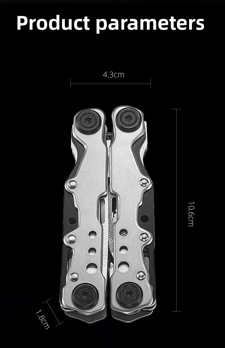 Multifunctional pliers mini tool pliers steel folding pliers multi-purpose knife pliers emergency outdoor home portable
