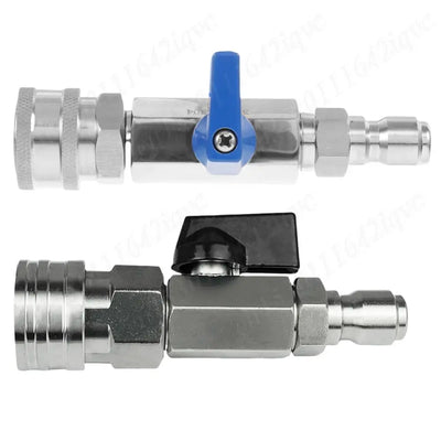 High Pressure Washer Ball Valve Kit with 3/8 Or 1/4 Inch Quick Connect Plug Power Washer Hose Control 4500 PSI Water Flow Switch