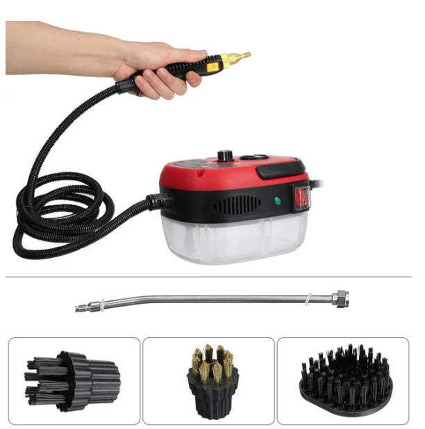 2500W 110V 220V High Pressure And Temperature Steam Cleaner For  Air Conditioning Kitchen Hood Car Cleaner With Water Tank