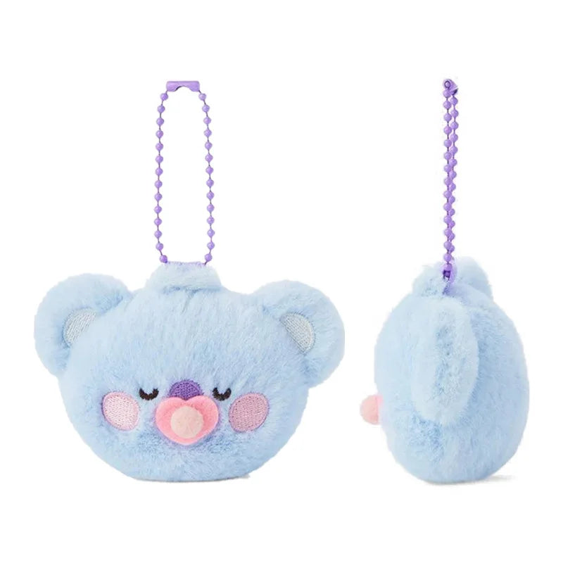 2025 Anime New BT21 Plush Toy Fashion Cartoon Korean Popular Plush Toy Pendant Backpack Keychain Pendant Accessories Girl Gifts
