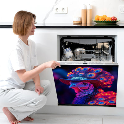 Easy-Clean Magnetic Dishwasher Door Cover - No Glue Needed, Perfect for Kitchen Decor & Stainless Steel Panels, 23.03x25.59 inch