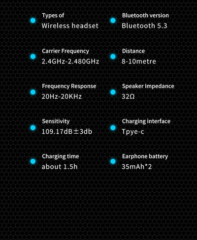 Wireless  Bluetooth earphones TWS  Touch Headset Sports Stereo Gaming Headset With Microphone For Universal Gaming