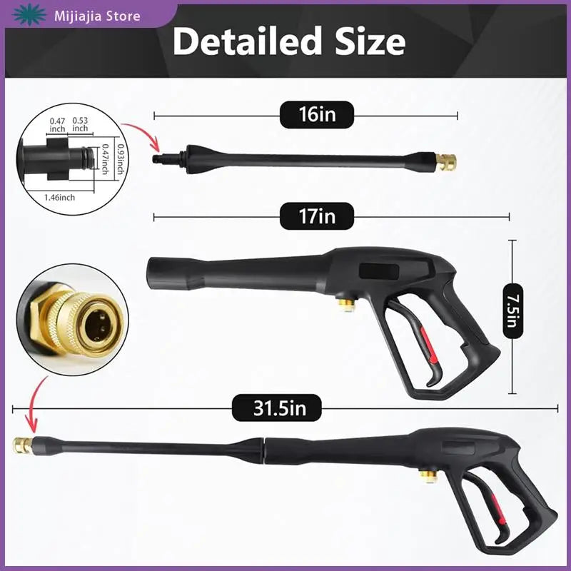 Pressure Washer With5 Pcs Quick Connect Nozzles Forkarcher, Ryobi,Powerstroke,Greenworks Electric Power Washer SALES