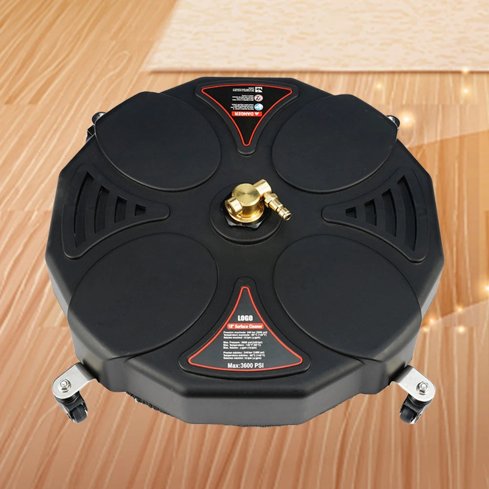 Pressure Washer 1/4 Quick Connector Patio Cleaner 2500PSI Surface Cleaner Attachment with Extension Wand Replacement Nozzles