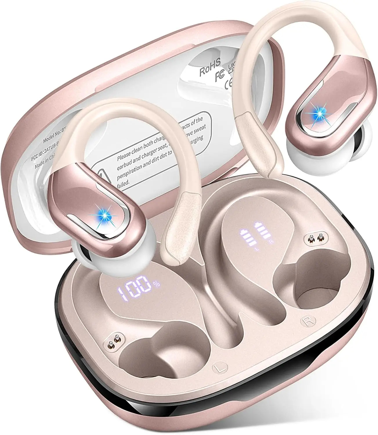 75Hrs Bluetooth 5.3 Earphones IP7 Waterproof Wireless Headphones
