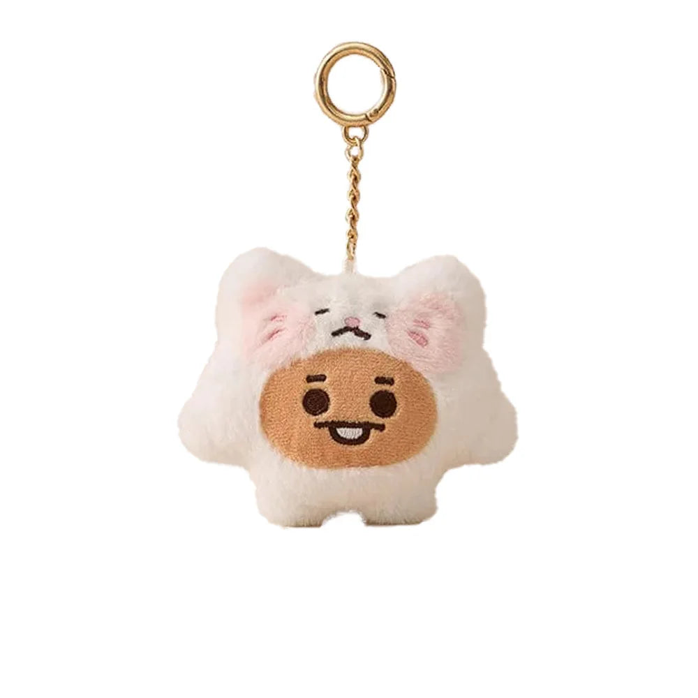 2025 New Bt21Ed Kawaii Plush Cosplaycosp Plush Toy Doll Keychain Cute Cartoon COOKY SHOOKY MANG Plush Pendant Bag Accessories