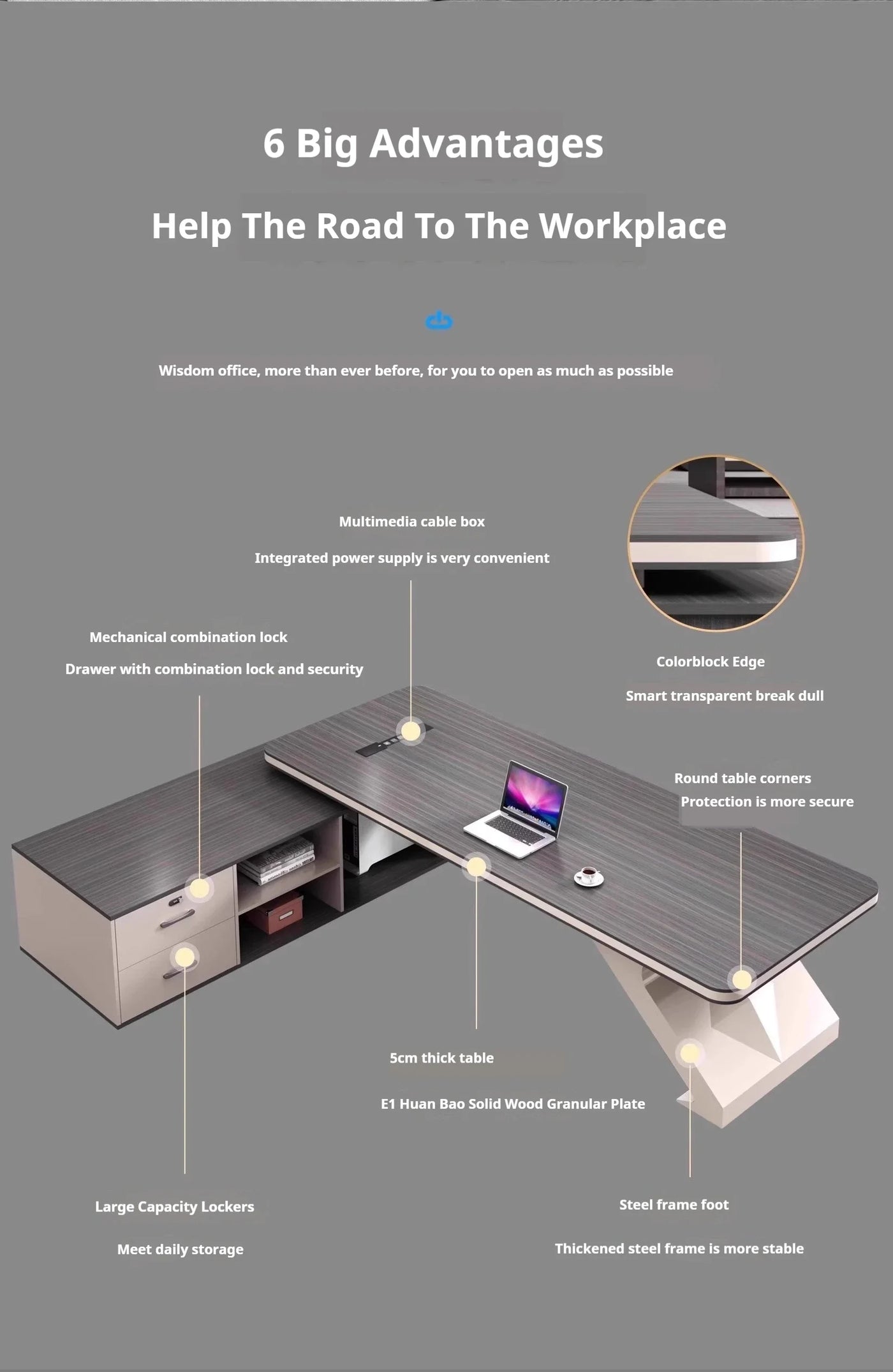 Office Desk Work Gaming Organizer Computer Desks Offices Seating Workstation Modern Table Home Furniture Bureau Meuble Desktop