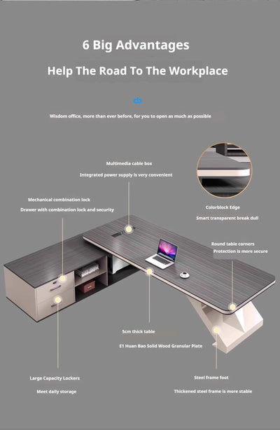 Office Desk Work Gaming Organizer Computer Desks Offices Seating Workstation Modern Table Home Furniture Bureau Meuble Desktop