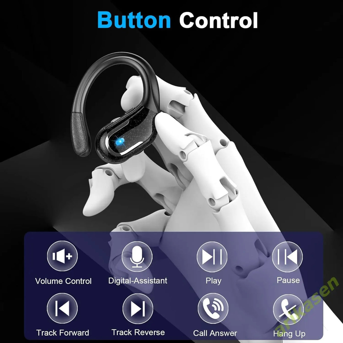 75Hrs Bluetooth 5.3 Earphones IP7 Waterproof Wireless Headphones