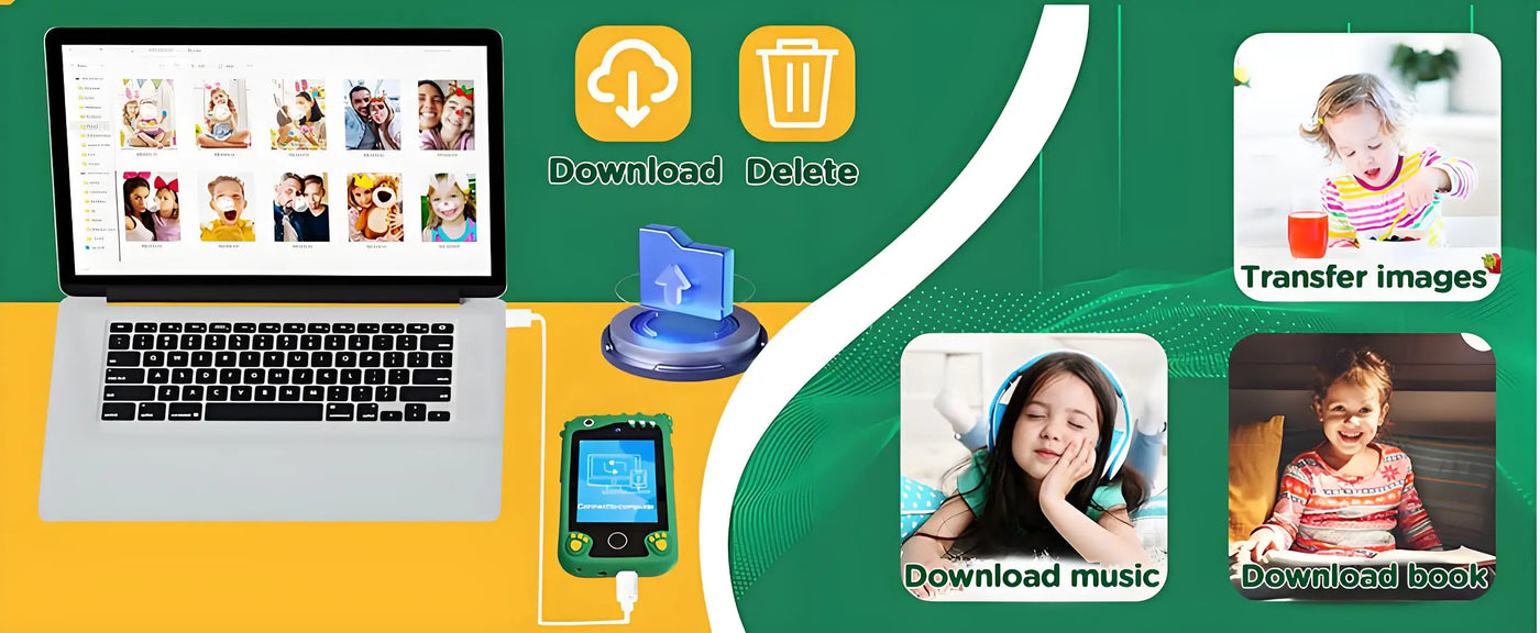Kids Smart Educational Toys Musci Player Learning Selfie Toddler Phone Games for Children Age 3-12 Best Christmas Birthday Gifts