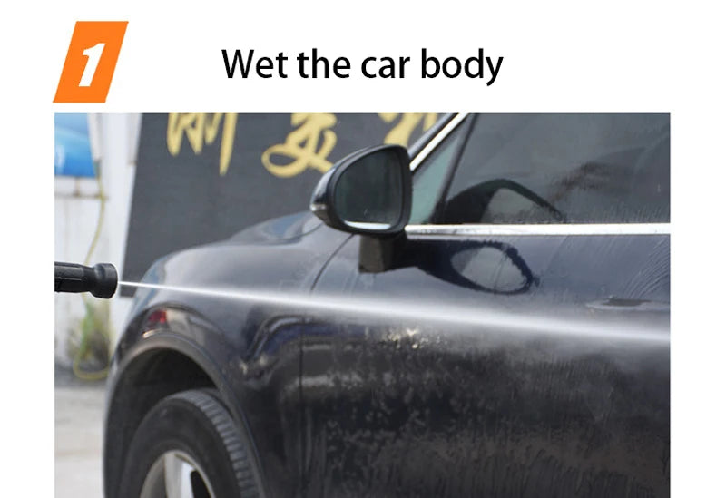 Portable 220v 1300psi High Pressure Washer Car Washer Water Gun Pressure Water Pump 90bar Real Outlet  for Parkside Foam Lance