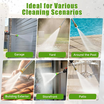 Electric High Pressure Washer2200W,150bar,4 quick-connect nozzles from 0 to 180°,10m Flexible Hose,for Terraces,Gardens,Cars