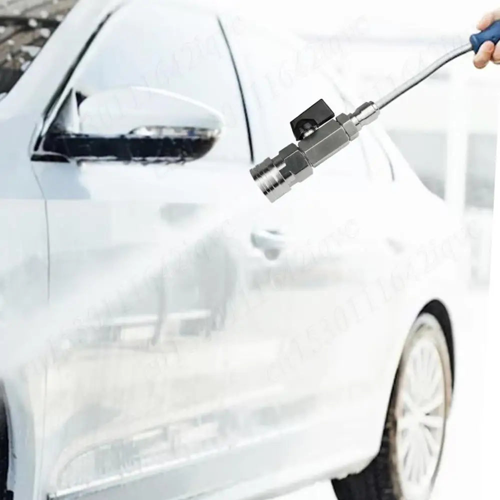 High Pressure Washer Ball Valve Kit with 3/8 Or 1/4 Inch Quick Connect Plug Power Washer Hose Control 4500 PSI Water Flow Switch