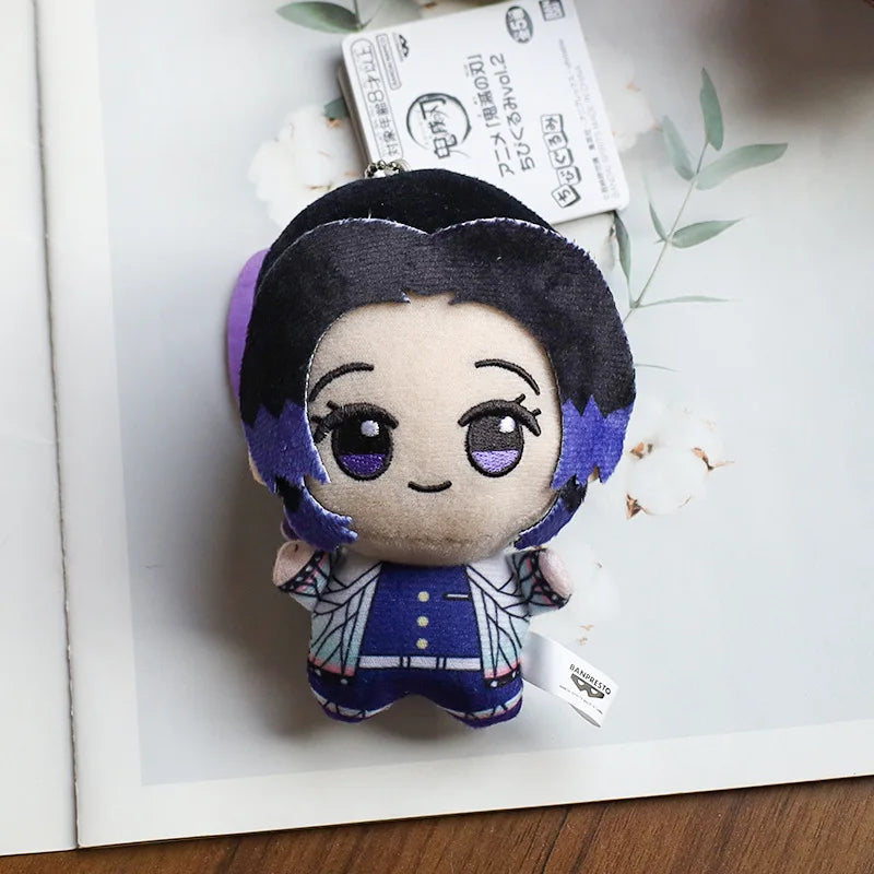 New 10cm Anime Demon Slayer Tomioka Giyu Kamado Tanjirou Kamado Nezuko Agatsuma Zenitsu Shinazugawa Genya Plush Toy Doll Gift