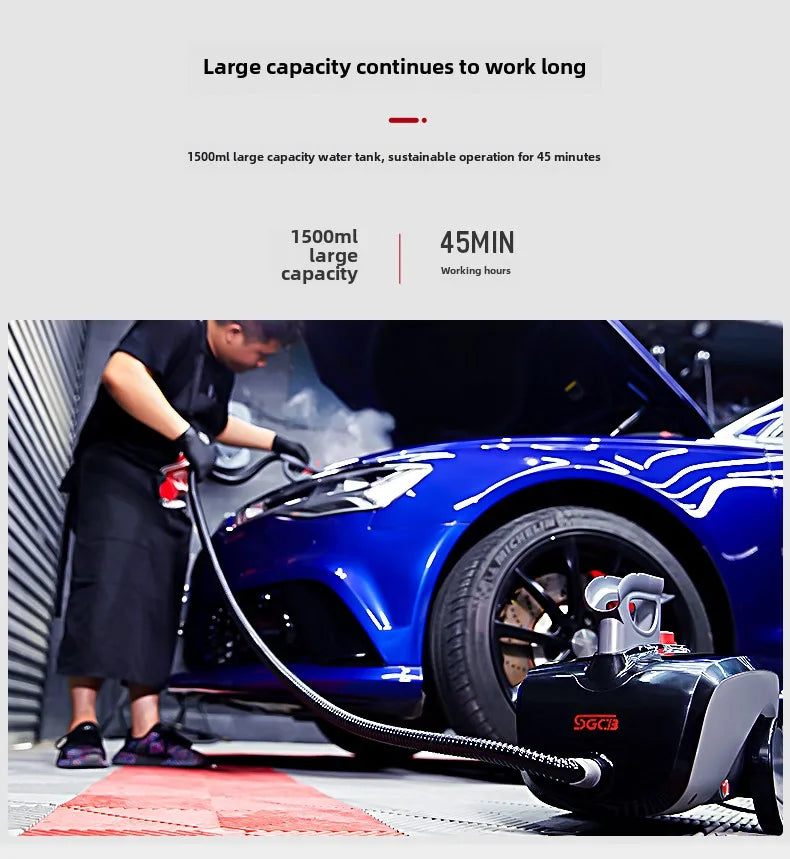 SGCB New Grid Multifunctional Steam Cleaner Fume Cleaner High Temperature and High Pressure Commercial Vehicle Cleaner Household