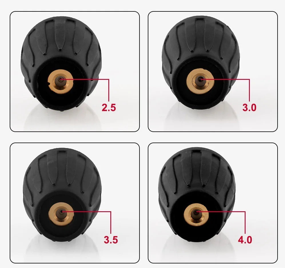 High Pressure Washer Fast Rotating TurboNozzle,1/4 QuickConnect Spray Tip 2.5,3.0,3.5,4.0,4.5 GPM 4000PSI