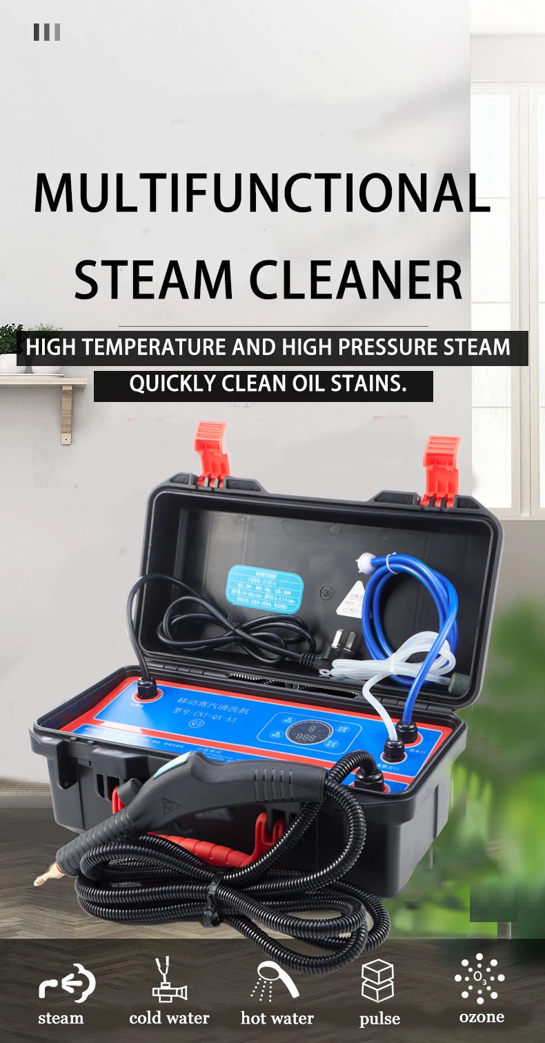 Professional portable uphplstery steam pressure washer 110V/220V steam cleaner for cars house kitchen air conditioner