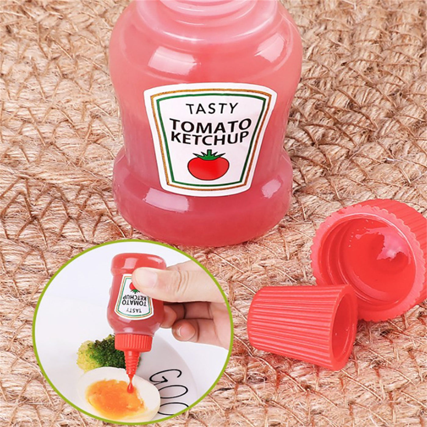 4pcs Mini Condiment Bottles Portable Seasoning Storage Containers