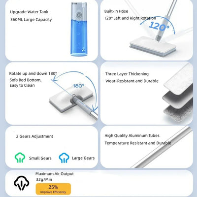 Steam Mop Cleaner for Home, High Temperature Steam Cleaner Air Conditioning Kitchen Cleaning Machine Steam Mop for All Floors